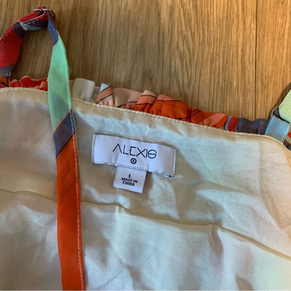 Alexis Target Women Multifloral Maxi Dress L 51 in length adjustable from strap - Picture 4 of 6